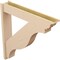 Ekena Millwork 8-in W x 46-in D x 46-in H Funston Trad Rough Cedar Woodgrain TimberThane Outlooker, Primed Tan OUTUR080X46X46FST04RCPR - alternate 4